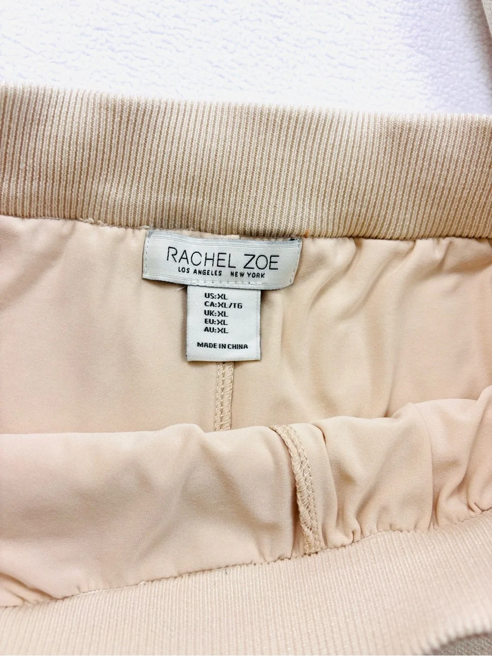 NWT Rachel Zoe Cream Rayon Blend Sleeveless Gold Button Down Mini Skirt Set (XL) - Picture 14 of 15